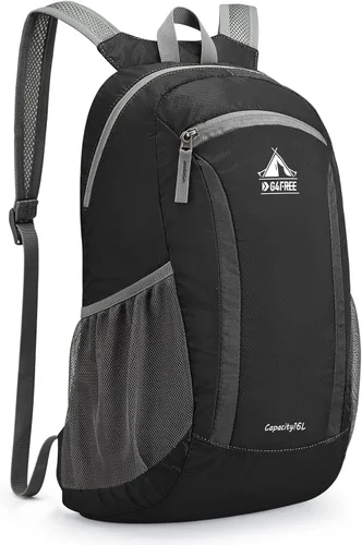 G4Free Mochila de senderismo de 16 litros, mochila pequeña ligera y plegable para viajes, camping, al aire libre, hombres y mujeres