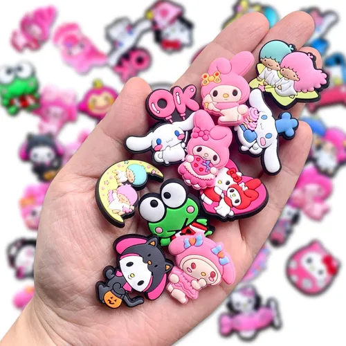 Miniatura 4 de 35 dijes de cocodrilo para decoración de sandalias de zapatos kawaii para niñas, mujeres, adolescentes, adultos, recuerdos de fiesta, Metal