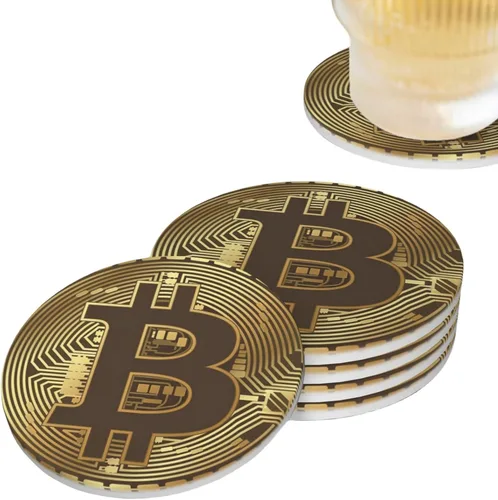 Miniatura 16 de Juego de 4 posavasos de pelota de tenis para bebidas, de cerámica absorbente, para mesa de café, barra de mesa de madera, 4 pulgadas O5
