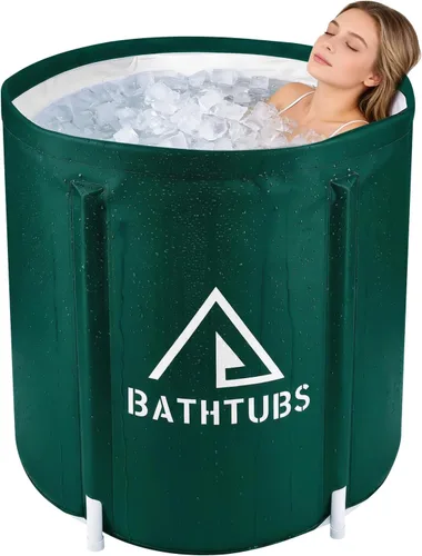 Miniatura 10 de Bañera Plegable Portátil, Bañera de Baño Plegable para Adultos para Viajes, para Acampar, Hogar y Spa, Almacenamiento que Ahorra Espacio