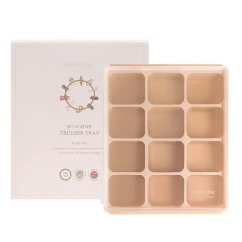 Miniatura 11 de Bandeja de silicona para congelador, cubos de almacenamiento de comida para bebé con tapa a clip, congelar comida para bebé, sopas, purés, hielo