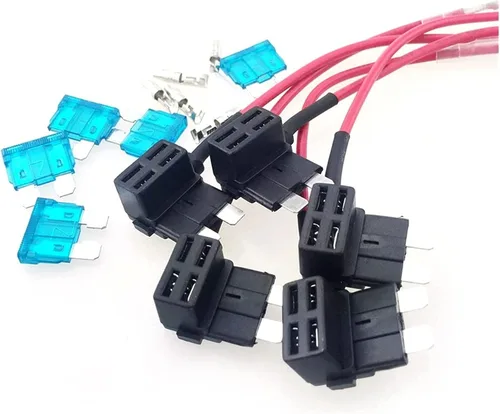 Miniatura 6 de Fusible 5X Add-A-Circuit Fusible TAP Adaptador estándar ATO ATC Soporte de cuchilla con 5 fusibles de 15 A para automóvil, camión, fusibles