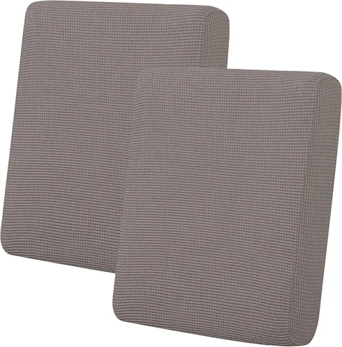 Miniatura 47 de Easy-Going - 4 Fundas de cojín elásticas para sofá seccional, izquierda/derecha, en forma de L, funda de asiento antideslizante, suave, flexible