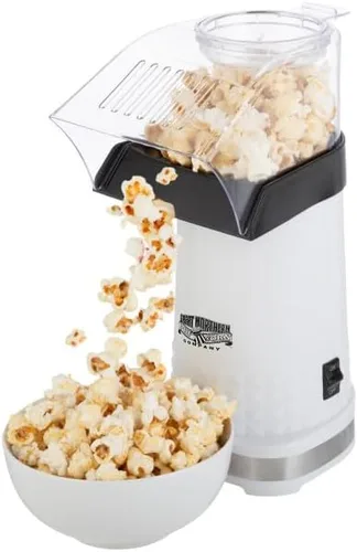 Máquina eléctrica de palomitas de maíz de 1200 W, máquina de palomitas de maíz rápida sin aceite, máquina de palomitas de maíz con taza medidora