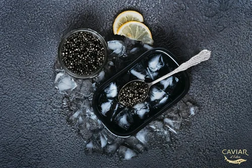 Miniatura 3 de 𝐁𝐄𝐒𝐓𝐒𝐄𝐋𝐋𝐄𝐑 Premium Caviar de Esturión Siberiano Real Negro - 100 g - (3.5 oz) - Clásico Esturión Malossol Esturión Negro Roe - [NOVIEMBRE 2025]