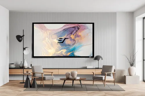 Miniatura 2 de Elite Screens Pantalla de proyector de 150 pulgadas, marco fijo 16:9, 4K/8K UHD CineWhite UHD-B, certificado ISF, compatible con UST/Corto/Estándar