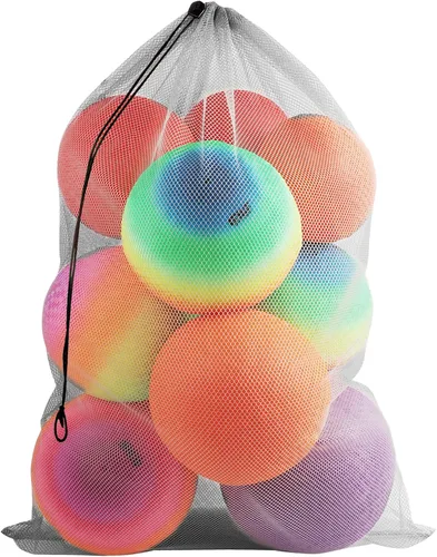 Miniatura 13 de GSE Games & Sports Expert 24x36/30x40 X-Large Mesh Sports Equipment Drawstring Bag for Soccers, Basketballs, Footballs