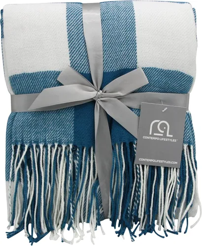 Miniatura 16 de Mantas – Manta de Cuadros Búfalo – Manta Clásica Decorativa – Cómoda y Ultra Suave – Ligera y para Interiores y Exteriores – Ideal para Sala
