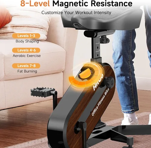 Miniatura 5 de Silla de fitness de oficina para bicicleta estática Negro