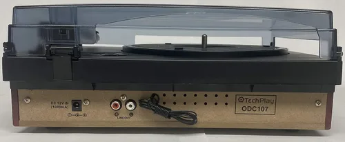 Miniatura 2 de TechPlay ODC107BT, conexión Bluetooth, tocadiscos de 3 velocidades Radio FM