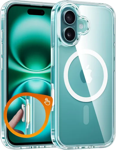 Miniatura 1048 de FNTCASE Funda para iPhone 13 Pro-Max: Fundas magnéticas transparentes compatibles con Magsafe Slim anti amarillamiento protección contra caídas