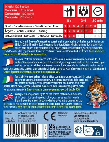 Miniatura 2 de Schmidt Juegos 75019 "Perro - Juego Familiar de Cartas