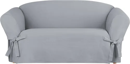 Miniatura 12 de SureFit Funda de cojín en T de algodón pesado para sillón de pato – Funda de una pieza, ajuste tejido relajado, 100% algodón, lavable a máquina