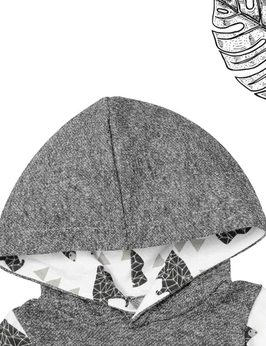 Miniatura 4 de Ropa de bebé niño, estampado de letras de manga larga mameluco ropa de bebé para niño