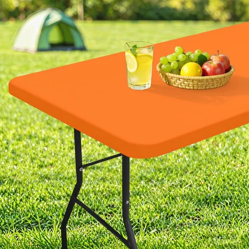 Miniatura 19 de homing Mantel cuadrado ajustable de poliéster impermeable, protector de mesa lavable para picnic, campamento, al aire libre (negro, 34 x 34 pulgadas)