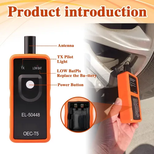 Miniatura 5 de Herramienta de reaprendizaje TPMS, Sistema de monitoreo de presión de neumáticos, Sensor de presión de neumáticos automático EL-50448, herramienta