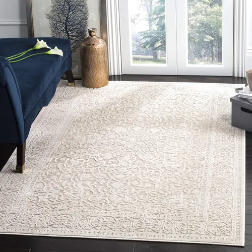 Miniatura 62 de SAFAVIEH Alfombra 10x14 - Colección Reflection - Grande - Beige y Crema, Sin Desprendimiento y Fácil Limpieza, Ideal para Sala de Estar, Dormitorio