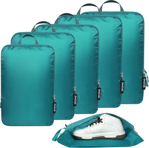 Miniatura 150 de BAGAIL 4 Set/6 Set Ultraligero Compresión Embalaje Cubos Organizador de Embalaje para Accesorios de Viaje Equipaje Maleta Mochila