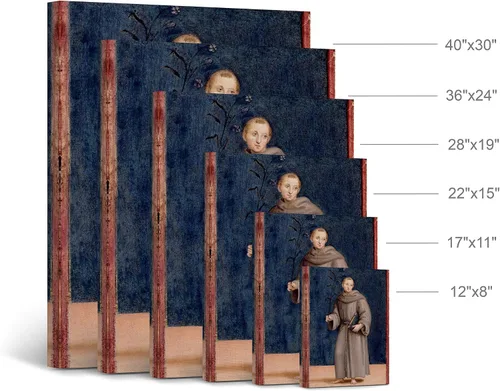 Miniatura 4 de Smile Art Design San Antonio de Padua por Raphael - Lienzo impreso famoso arte fino arte de reproducción de pintura al óleo, arte de pared, arte