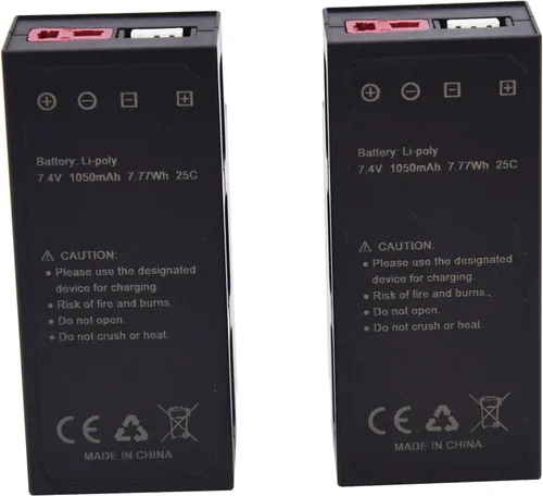 Miniatura 6 de Blomiky Batería recargable Lipo de 7.4V 2S 1000mAh 7.4Wh y reemplazo de cable USB para camiones H16 H16BM H16PL H16DR RC / H16