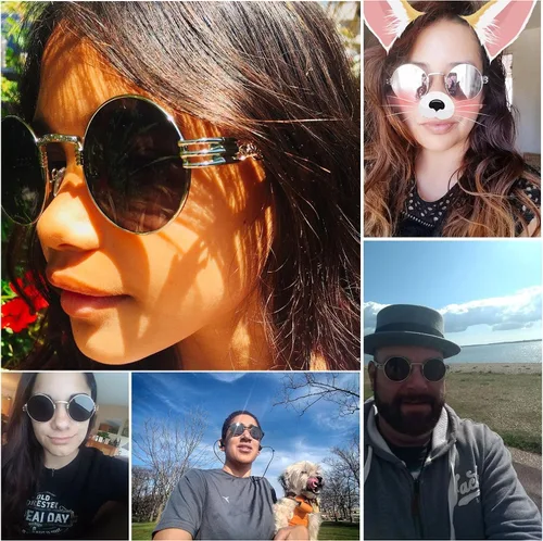 Miniatura 7 de Dollger Gafas de sol redondas Steampunk con marco de metal