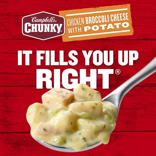 Miniatura 7 de Sopa Campbell’s Chunky, Sopa de Pollo con Brócoli y Queso, Lata de 18.8 Oz