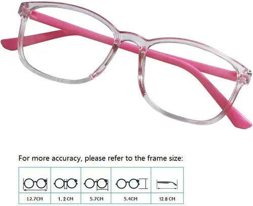 Miniatura 7 de Montura de gafas para niños, con estilo, sin lentes, paquete de 3