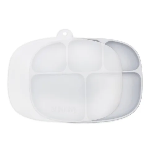 Miniatura 17 de Bumkins Plato de silicona con agarre, plato de succión dividido, plato para bebé o niño pequeño, sin BPA, apto para microondas y lavavajillas