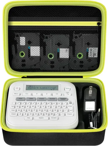Estuche compatible con Brother P-Touch PTD220 D210 Etiquetadora diaria para hogar/oficina, organizador de almacenamiento y transporte para cintas de