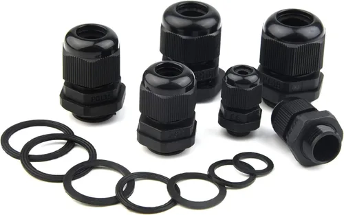 Miniatura 4 de TUPARKA Paquete de 50 conectores de cable impermeables ajustables de 3 a 0.630 in, PG7 PG9 PG11 PG13.5 PG16 PG19 de plástico con juntas en caja