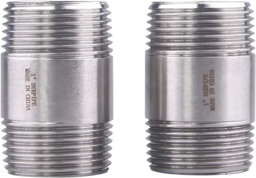 Miniatura 16 de 1/2" X 1/2" NPT Macho NPT Acero Inoxidable 304 Acoplamiento De Tubo De Acoplamiento De Acoplamiento De Tubo De Montaje 4" Longitud