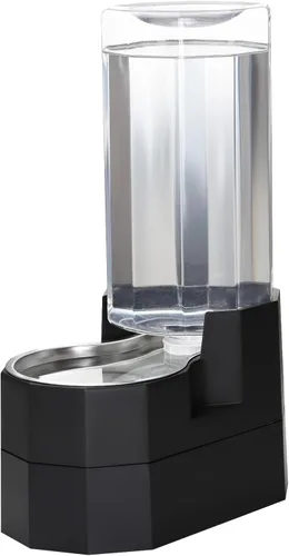 Miniatura 18 de Sfozstra Dispensador Automático de Agua para Mascotas: Cuenco de Agua de Acero Inoxidable Blanco por Gravedad de 8L - con Cepillo Especializado