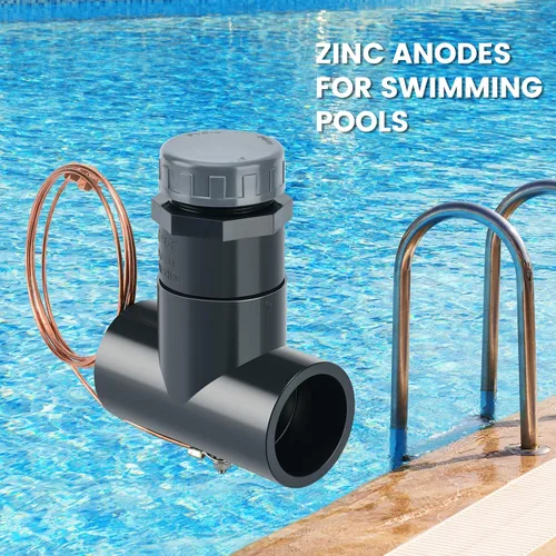 Miniatura 4 de briidea Nuevo Instalar ánodos de zinc en línea de 2 '' para piscinas de agua salada