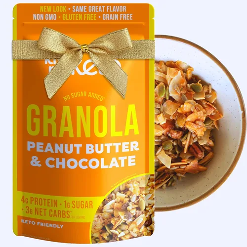 Miniatura 8 de Kiss My Keto Cereal de granola – Granola de coco y almendras pecanas Keto Granola baja en carbohidratos (0.07 oz neto) Granola baja en azúcar