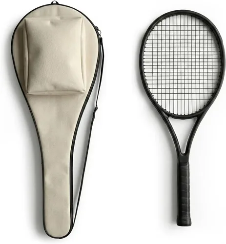 Miniatura 14 de Bolsa de tenis TaktZeit ligera y acolchada con funda para raquetas de tenis y correa de hombro ajustable Gris