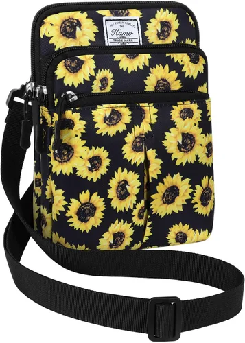 Miniatura 13 de Kamo Bolso Multifuncional para Teléfono de Un Solo Hombro, Bolso de Cintura para Teléfono, Bolso Diagonal Cruzado, Estuche para Teléfono Inteligente