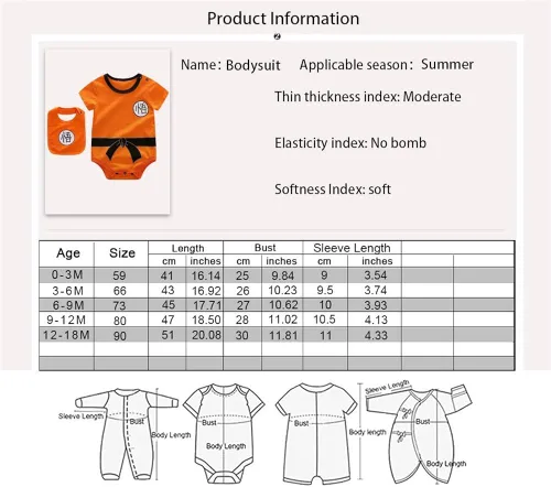 Miniatura 7 de Beal Shopping Infant Baby Girls Boy Bodysuit Romper Short Sleeve Jumpsuit Bibs