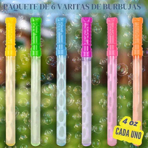 Miniatura 2 de Sunny Days Entertainment Maxx Bubbles Varitas de burbujas de 4 onzas, paquete de 6 varitas de burbujas, diversión de verano, recuerdos de fiesta