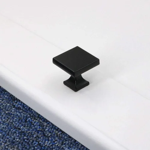 Miniatura 3 de Peaha PH6785BK - Paquete de 15 pomos negros para gabinete, tiradores cuadrados para pomos de cajón para cocina, tocador y baño Negro-Cuadrado 1
