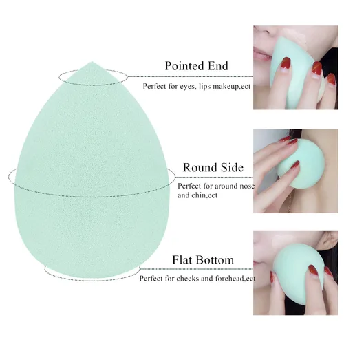 Miniatura 3 de BTYMS 10 piezas de esponja de maquillaje licuadoras esponjas de belleza en forma de huevo esponja de mezcla aplicador de base esponjas cosméticas 10