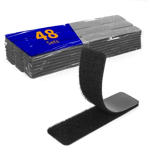 Miniatura 17 de 160 unidades (80 pares) puntos autoadhesivos de 0.98 pulgadas de diámetro, blanco, puntos de gancho y bucle, monedas adhesivas para escuela, aula