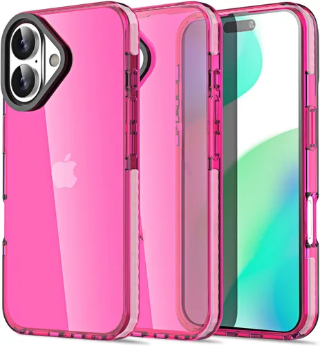 Miniatura 264 de AICase Funda protectora para iPhone 16 compatible con iPhone 16, delgada, ligera, transparente [no amarillenta] Diseño vibrante