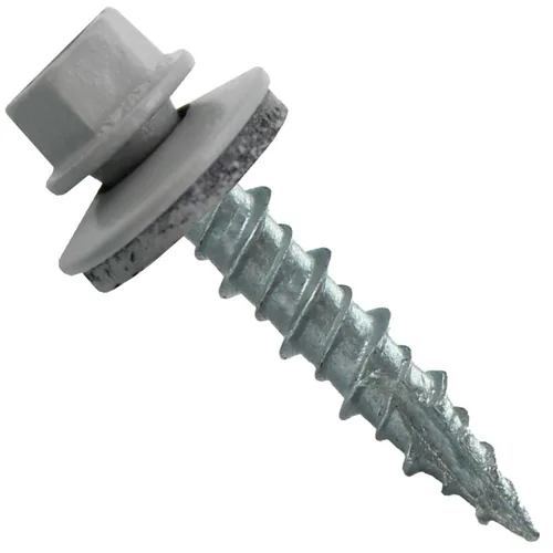 Miniatura 48 de Tornillos para techo de metal: (250) 10 x 1 sin pintura galvanizados con cabeza hexagonal para techo de chapa. Tornillos autoiniciados de metal