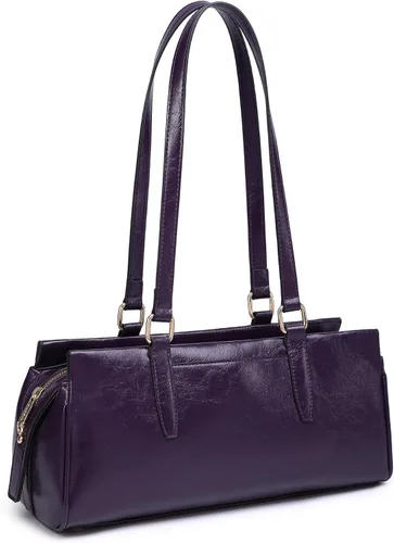 Miniatura 7 de Dasein Bolsos Hobo para mujer, de cuero vegano suave, con 3 compartimentos, múltiples bolsillos
