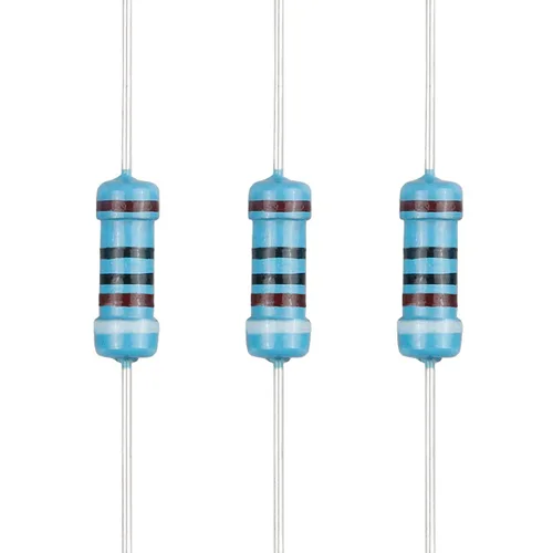Miniatura 41 de 100 resistencias de 1 ohm 1/2 W (0.5 vatios) ±1% tolerancia de película metálica, resistencia fija de múltiples valores de resistencia opcional
