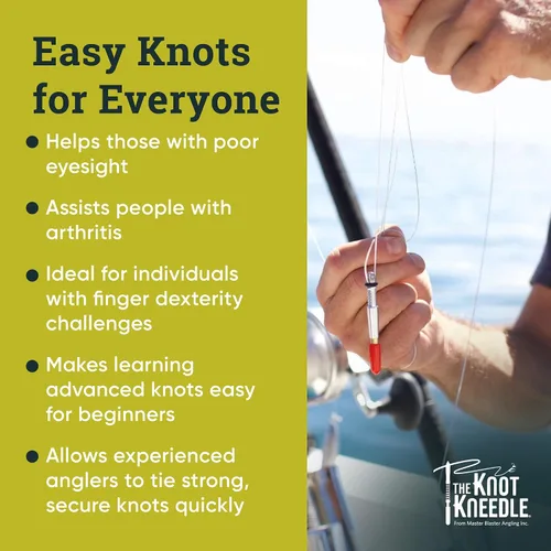 Miniatura 4 de KNOT KNEEDLE The Epic – Advanced Fishing Knot Tying Tool for 25+ Knots – Fast, Easy Knot Tyer for Fly Fishing, Small Tippet, and Weak Grip Strength