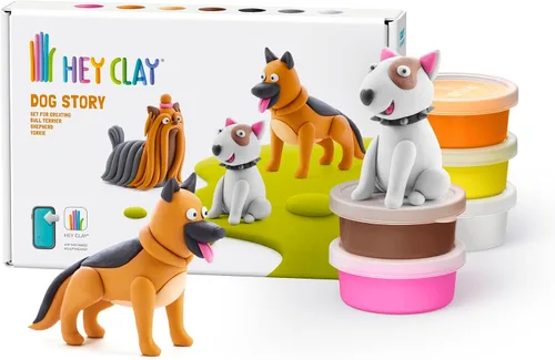 Miniatura 9 de HEY CLAY Colorido modelado de arcilla seca al aire para niños 6 latas con divertidas instrucciones interactivas aplicación - Actividades para niños