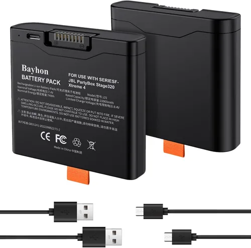 Batería de repuesto recargable de iones de litio de 10000 mAh 7.4 V 74 Wh, compatible con PartyBox Stage 320 y Xtreme 4 altavoz portátil, reemplazo
