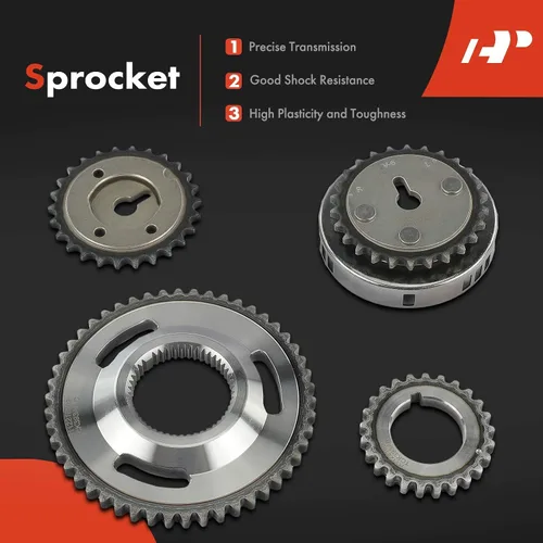Miniatura 5 de A-Premium Kit de cadena de distribución de motor de 14 piezas con piñón, tensor y guía [compatible con SOHC, V6 3.7L] compatible con Dodge Ram 1500