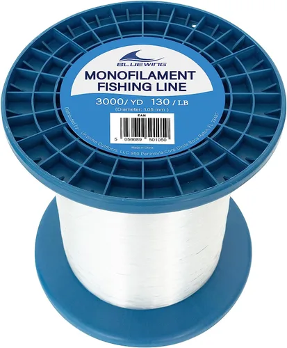 Miniatura 36 de BLUEWING Sedal de pesca monofilamento 6,8,10,12,15,20,25,30,40,50,60,80,100,130,250,300,400 libras, 50,100,500,1000,3000 yardas, hilo de pescar mono
